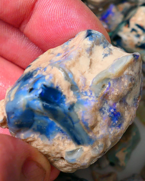 Lightning Ridge Gamble Monster sized 190cts Knobby opal rough showing some colours 37x33x30mm ALP127