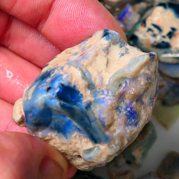 Lightning Ridge Gamble Monster sized 190cts Knobby opal rough showing some colours 37x33x30mm ALP127