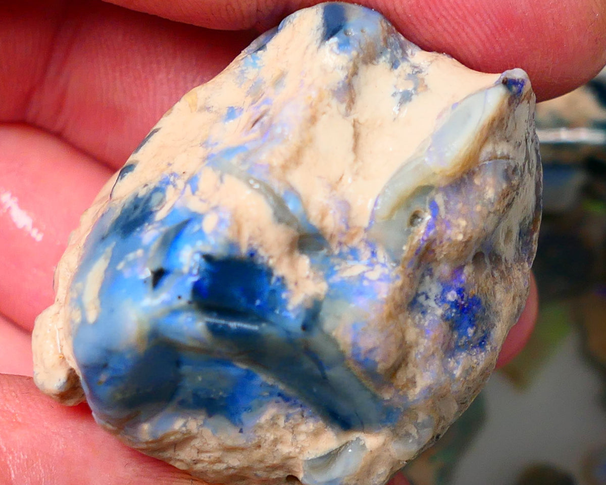 Lightning Ridge Gamble Monster sized 190cts Knobby opal rough showing some colours 37x33x30mm ALP127