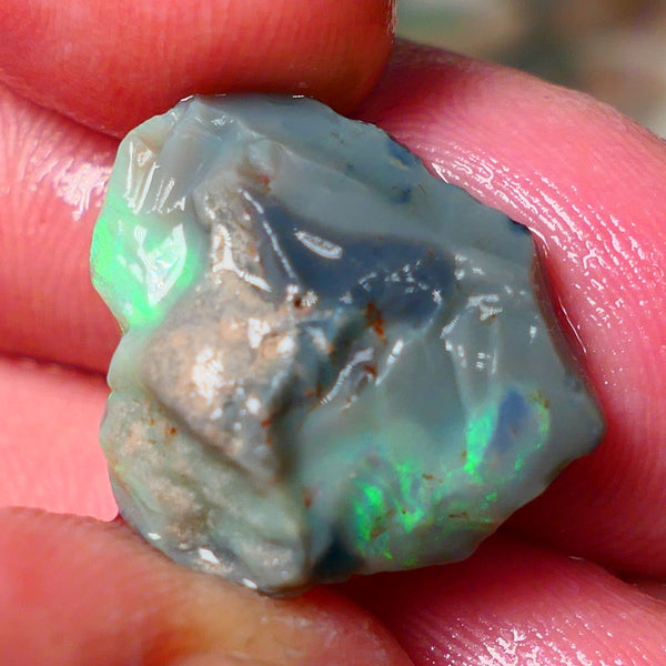 Lightning Ridge Knobby opal rough 15.50cts showing nice bright Multi colours 21x19x8mm ALP135