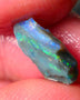 Lightning Ridge Small Cutters Seam opal rough 2.65cts showing Gorgeous bright Multi Colours 13x8x4mm AL153