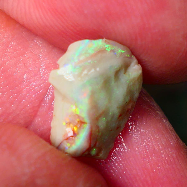 Lightning Ridge Seam opal rough 3.15cts Gorgeous Vibrant & Super bright Multifires 13x10x4mm ALP150