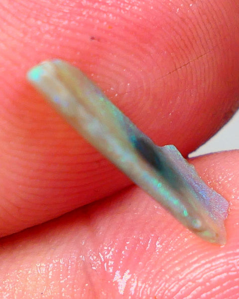 Gorgeous L/Ridge Dark Crystal opal rub/rough 1.40cts Suitable for inlay or backing Stunning Greens & blues 17x6x2mm Auction44