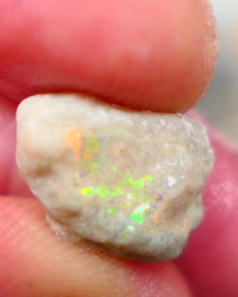 Lightning Ridge Crystal Knobby Rough Opal formation 5.75cts Small sized But Packing Bright Vibrant Multicolours sold as Gamble 14x11x9mm Auction99