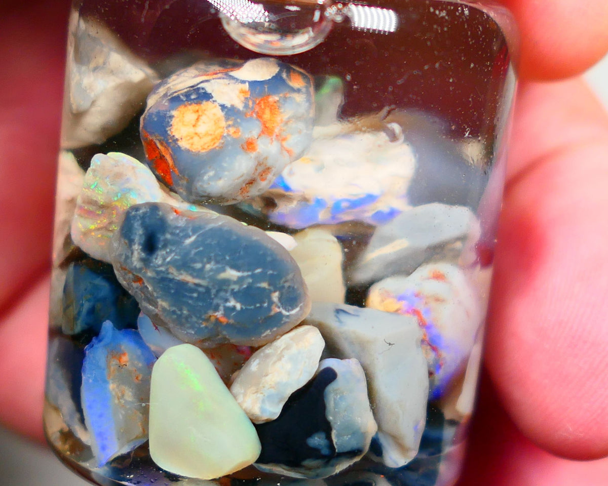 Lightning Ridge Rough Opal 120cts Potch & Colours to go at and explore 15mm to chip size Auction159JAR2