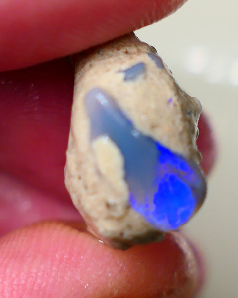 Lightning Ridge Amazing unique Seam opal formation rough 20.00cts Wow Amazing combination of various opal formations in one. Bright Multicolours 21x20x10mm Auciton184