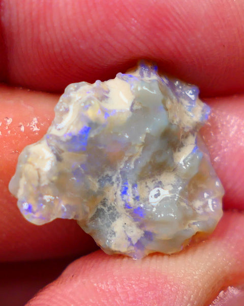 Lightning Ridge Untouched Crystal knobby opal rough 7.25cts Blue colours to gamble and explore  18x16x5mm Auction174