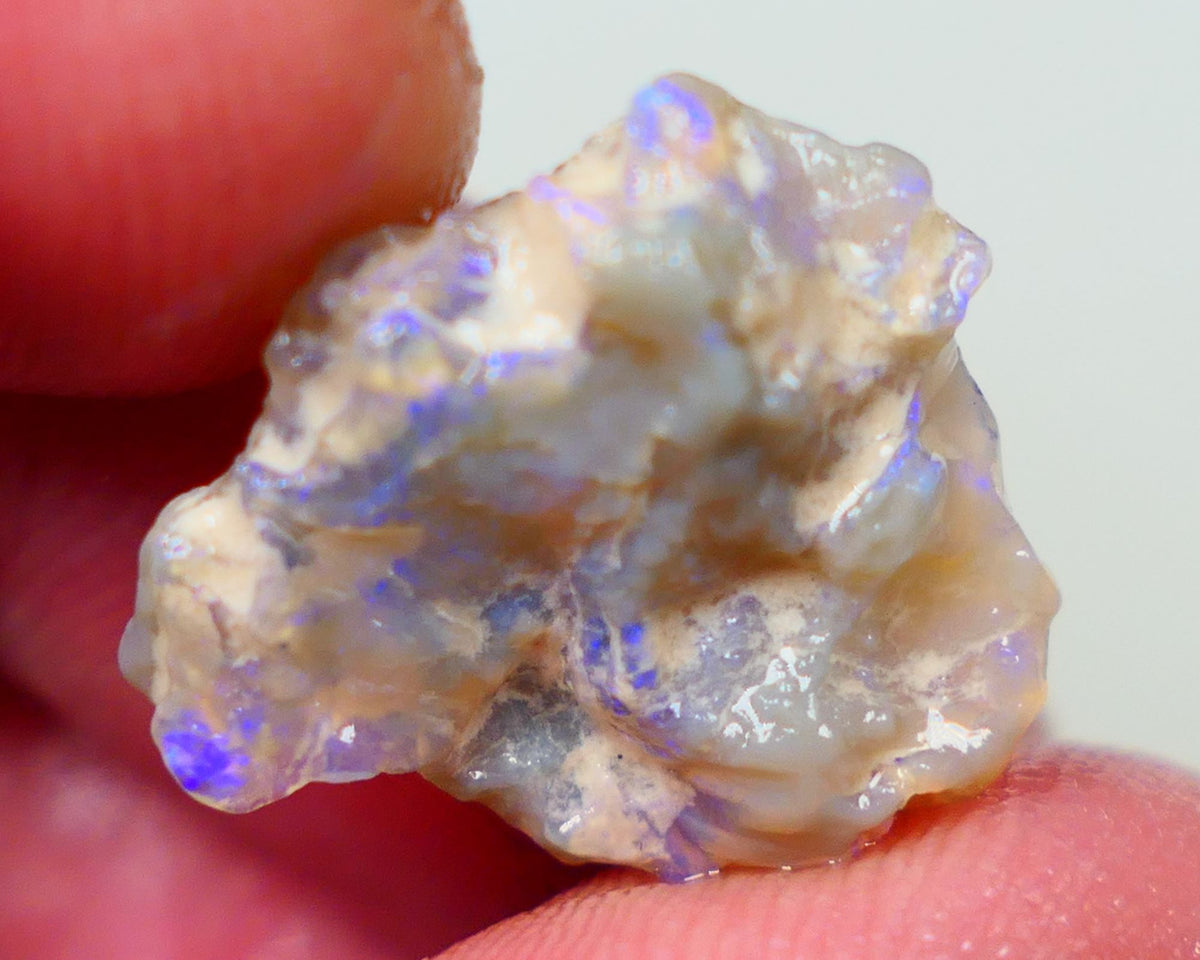 Lightning Ridge Untouched Crystal knobby opal rough 7.25cts Blue colours to gamble and explore  18x16x5mm Auction174