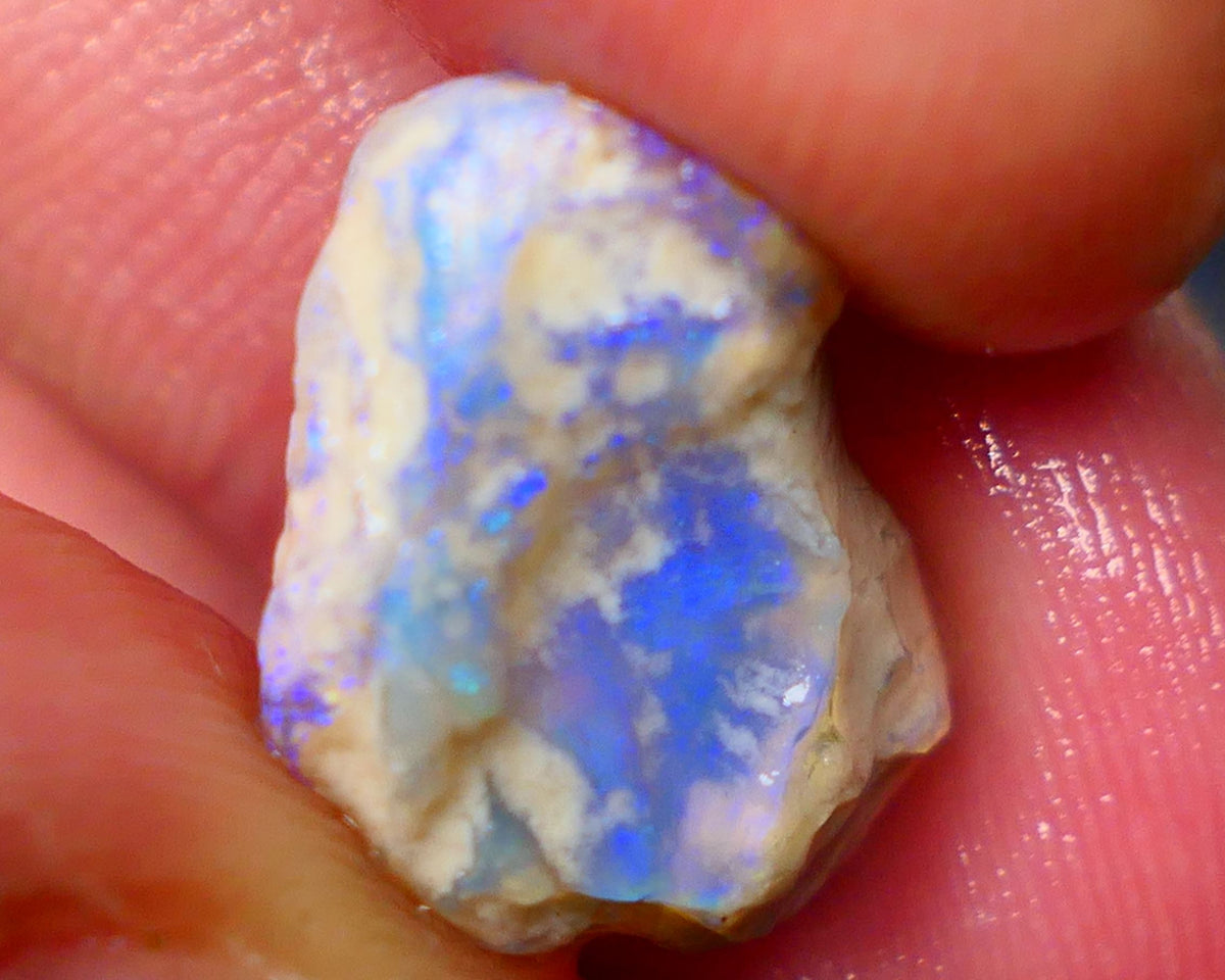 Lightning Ridge Dark Crystal knobby opal formation 7.25cts Gorgeous Green & Blue tones sold as gamble 16x13x7mm GMB-005