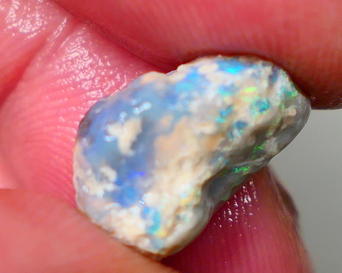 Lightning Ridge Untouched knobby opal rough 7.25cts Showing some flashes of Multicolours sold as gamble 15x11x7mm GMB-015