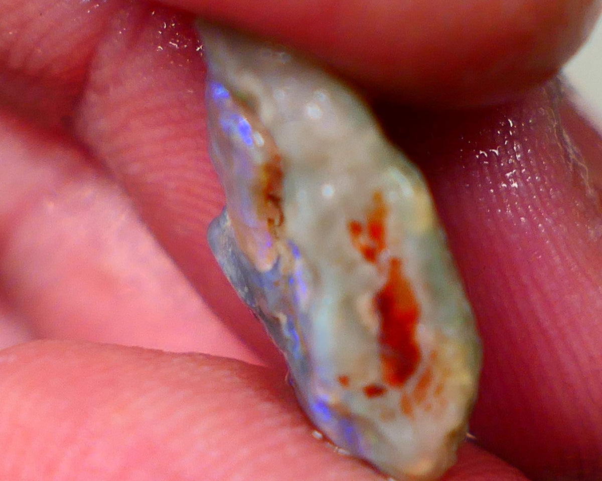 Lightning Ridge Seam opal formation 5.10cts Interesting specimen with colours sold as gamble 17x9x6mm  GMB-040