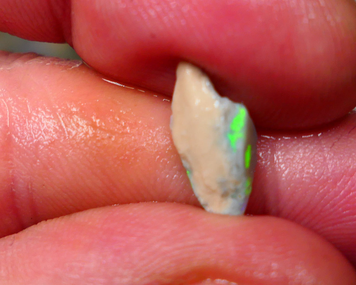 Lightning Ridge Grey base Seam opal rough 1.50cts Stunning small Gem bar to cut & Polish 14x6x3mm GMB-036