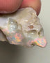 Lightning Ridge Rough Opal 16.75cts Untouched  Dark Seam Pink / orange dominant Multicolours to cut 26x15x9mm NSA004