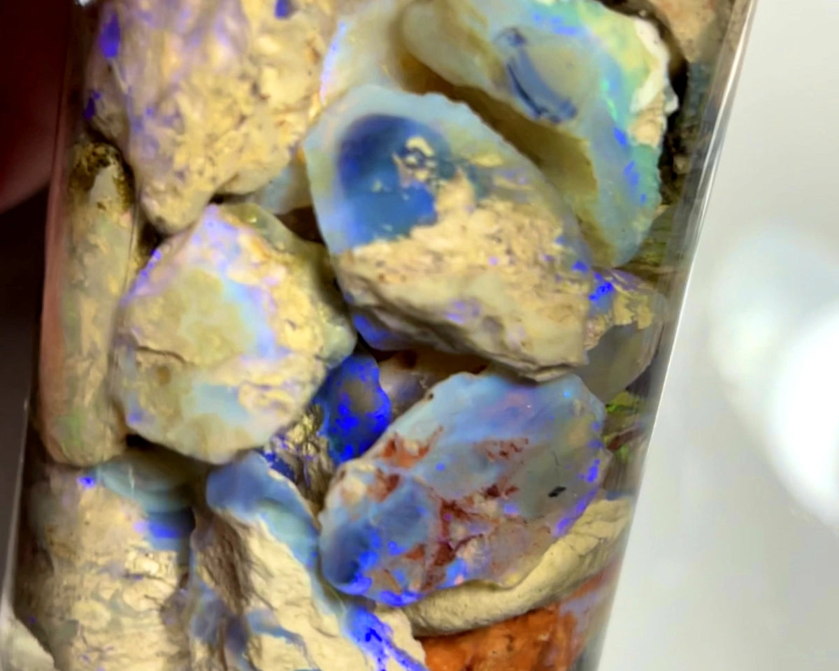 Lightning Ridge Rough Opal Parcel 330cts rough Knobby & Seam formations colour/Multicolours & bars 22x20x15 to 15x10x3mm WAE61