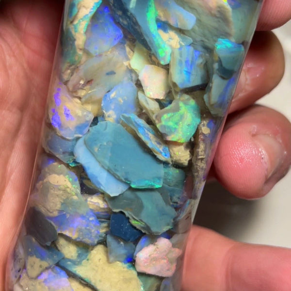 Lightning Ridge knobby & Seam opal rough 240cts Lots Bright colours & Multicolours to gamble 18x16x10 to 12x9x3mm NSW101 (jar not included)